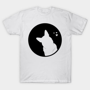 German Shepherd Love - Silhouette T-Shirt